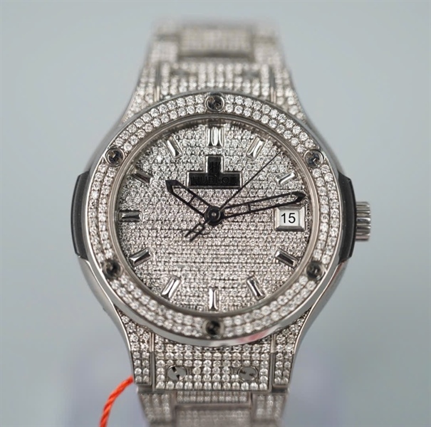 Đồng hồ Hublot trắng full kim- kim độ (964623) sz40 KG+