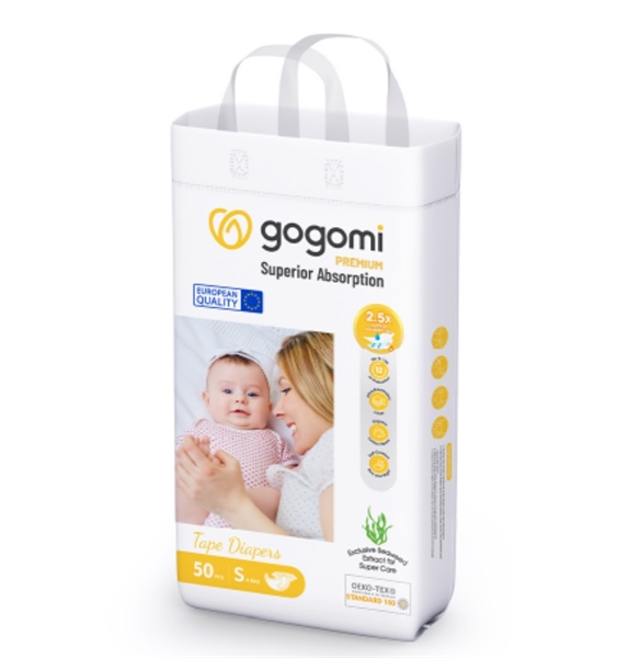 Bỉm dán Gogomi Premium S50 (4-8kg)