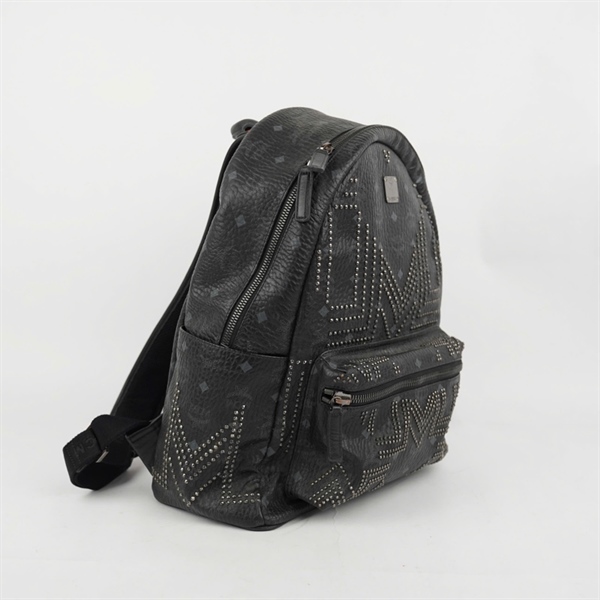 Balo MCM đen đính cườm KG+