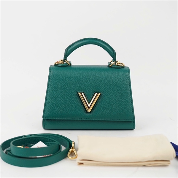 Túi LV Twist xanh kèm gương sz20 (HT)+