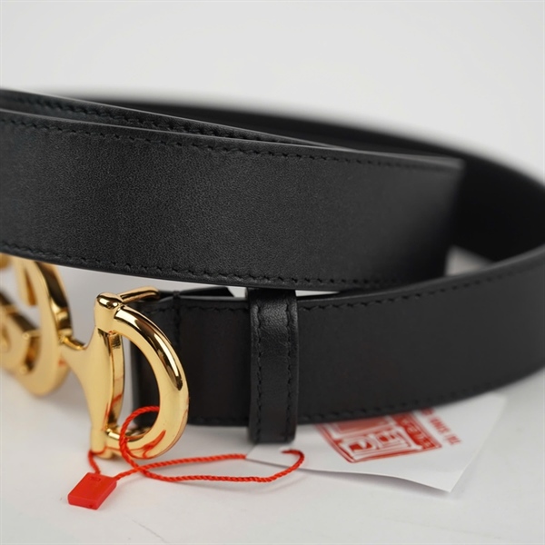 Thắt lưng GG đen bản 3cm dài 105cm KG+