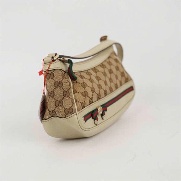 Túi GG kẹp nách trắng phối xám (269893-002058) sz26 KG+