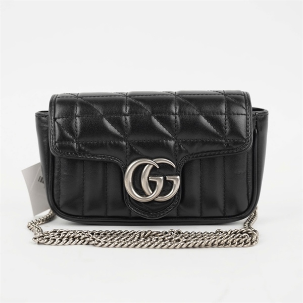 Túi GG Marmont đen (476433-493075) sz17 KG+