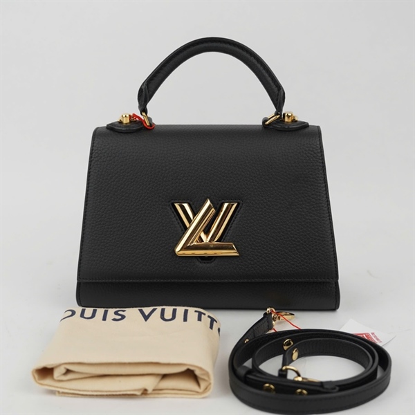 Túi Lv Twist đen kèm gương sz25 (HT)+
