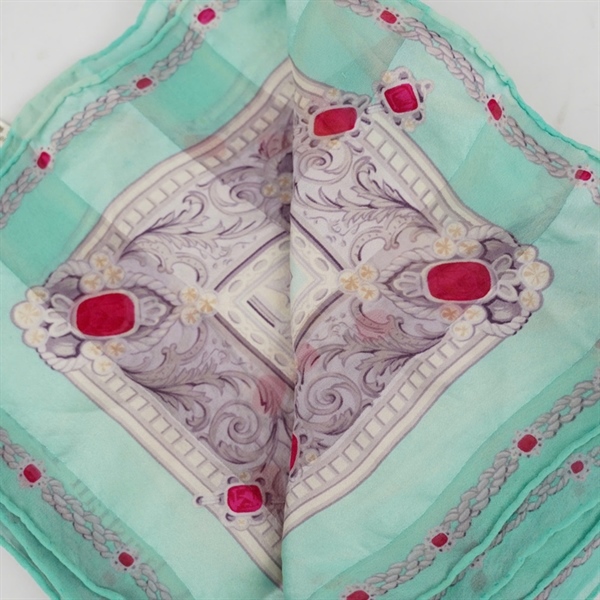 Khăn Dior xanh phối xám KG+