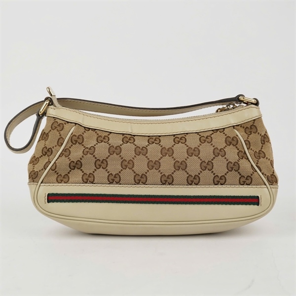 Túi GG kẹp nách trắng phối xám (269893-002058) sz26 KG+