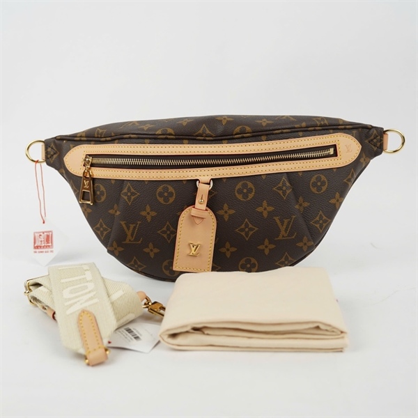 Túi LV Bumbag hoa nâu sz22 (miệng túi 38cm) (HT)+