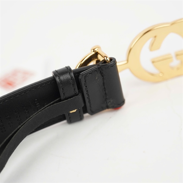 Thắt lưng GG đen bản 3cm dài 105cm KG+
