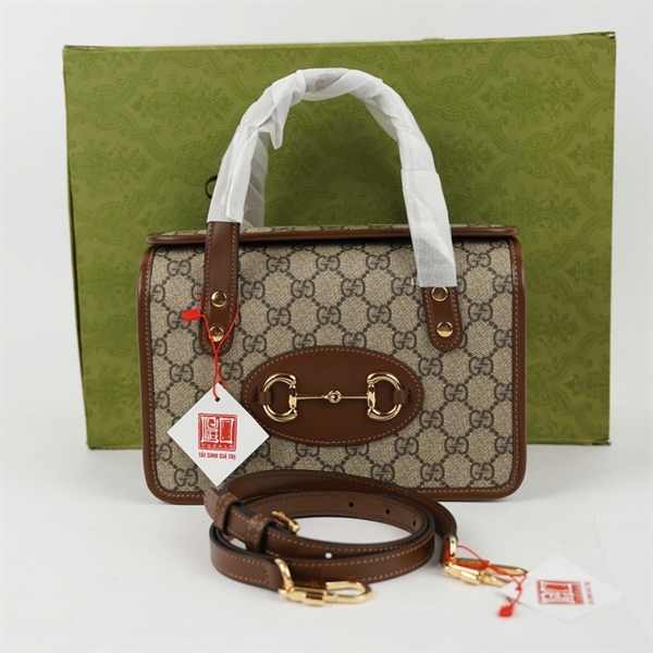 Túi GG Handle xám (C038652086) sz23 (HT)+