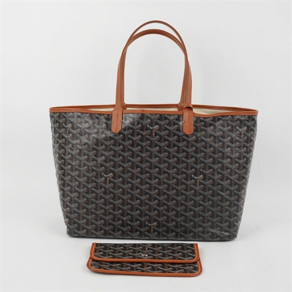 Túi Goyard Tote nâu kèm lót form sz34 KG+