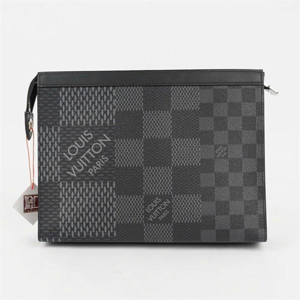 Túi LV Clutch ô vuông đen sz27 KG+