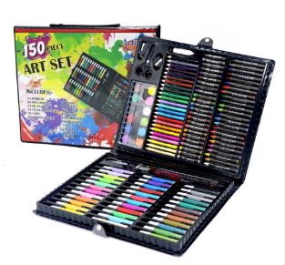 Bộ bút màu và dụng cụ thủ công 150 chi tiết (quà tặng không bán)