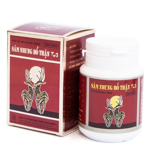 Thuốc Sâm Nhung Bổ Thận TW3 dưỡng huyết tư âm, bổ thận, cố tinh (30 viên)
