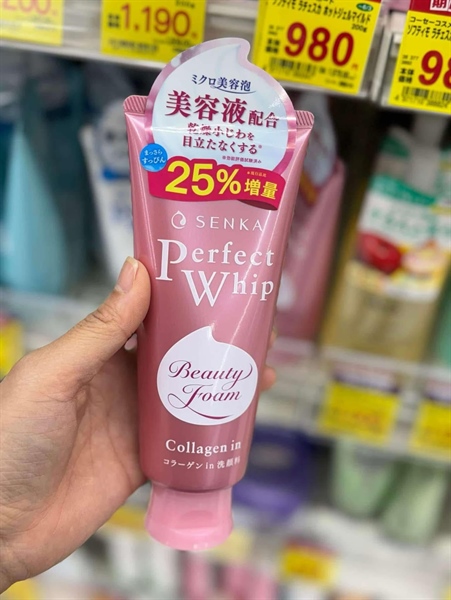 Sữa rửa mặt Perfect Whip 120g- mẫu mới hồng
