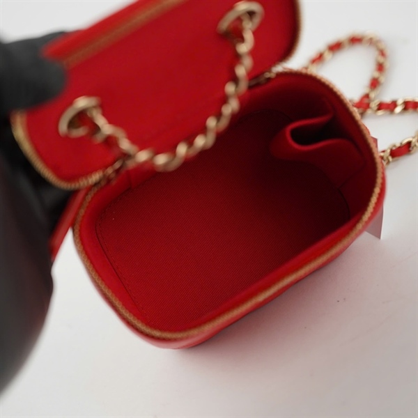 Túi Chanel Vanity đỏ (31135066) sz10 (BQ) KG+