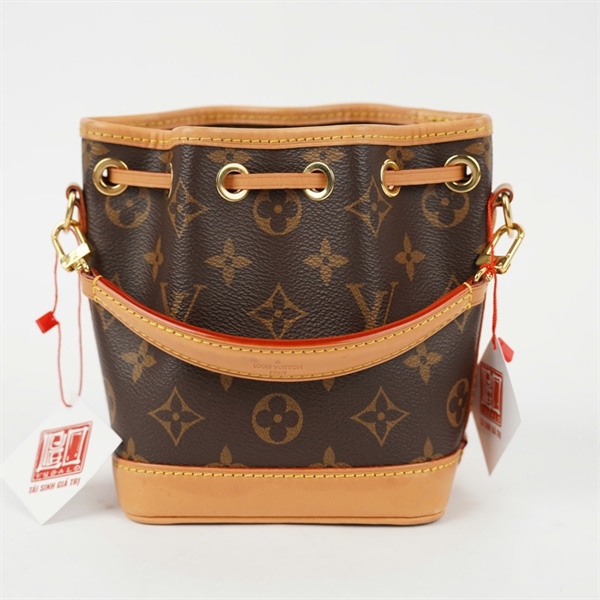 Túi LV Nóe hoa nâu 3 strap sz12 (BQ) KG+