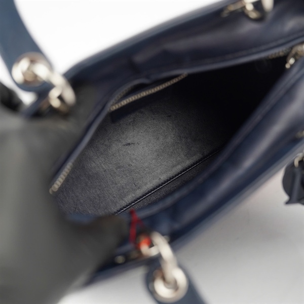 Túi Dior Lady xanh (32-MA-1125) szM (BQ) KG+