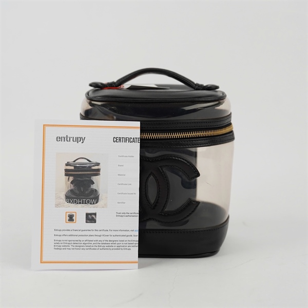 Túi Chanel Vanity đen sz15 +