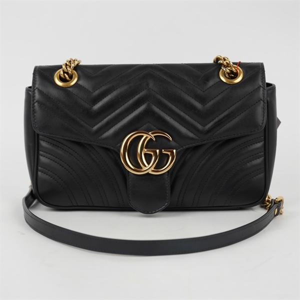 Túi GG Marmont đen (C040868338) sz25 (BQ) KG+