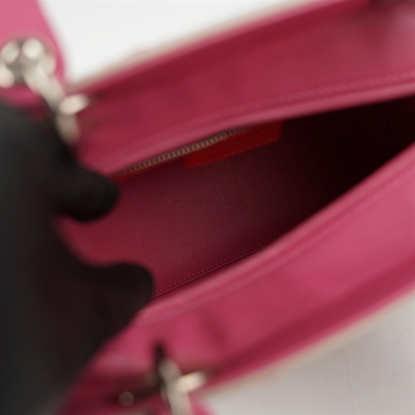 Túi Dior Lady hồng (02-MA-1124) szM (BQ) KG+