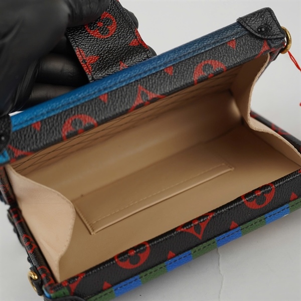 Túi LV Trunk ô vuông xanh họa tiết (DU4166) sz18 (BQ) KG+