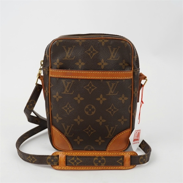 Túi LV đeo chéo hoa nâu sz15 +