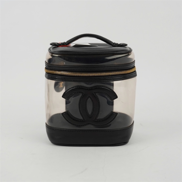 Túi Chanel Vanity đen sz15 +