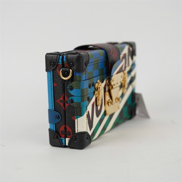 Túi LV Trunk ô vuông xanh họa tiết (DU4166) sz18 (BQ) KG+