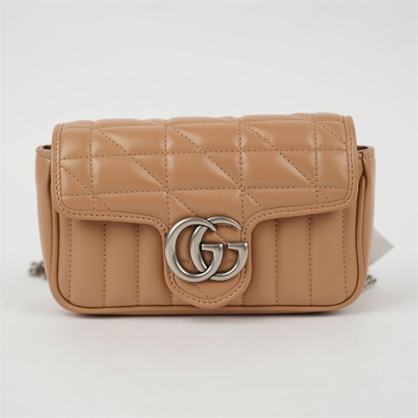 Túi GG Marmont nâu (476433-0416) sz16 (BQ) KG+