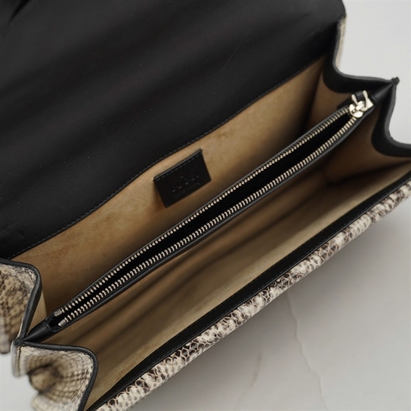 Túi GG Dionysus xám họa tiết (400249-498879) sz27 (BQ) KG+