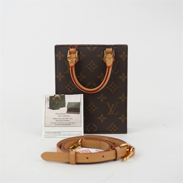 Túi LV Petit Sac Plat hoa nâu sz14 (BQ) KG+