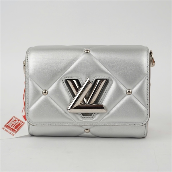 Túi LV Twist bạc 2 strap kèm gương sz18 (BQ) KG+