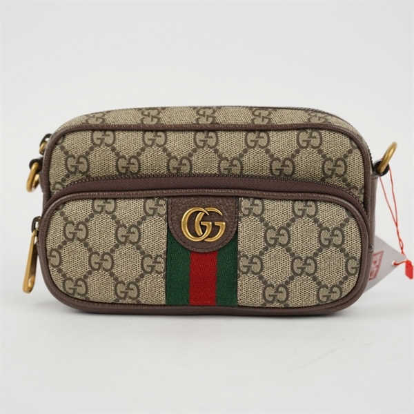 Túi GG đeo chéo xám (722557-2149) sz18 (BQ) KG+