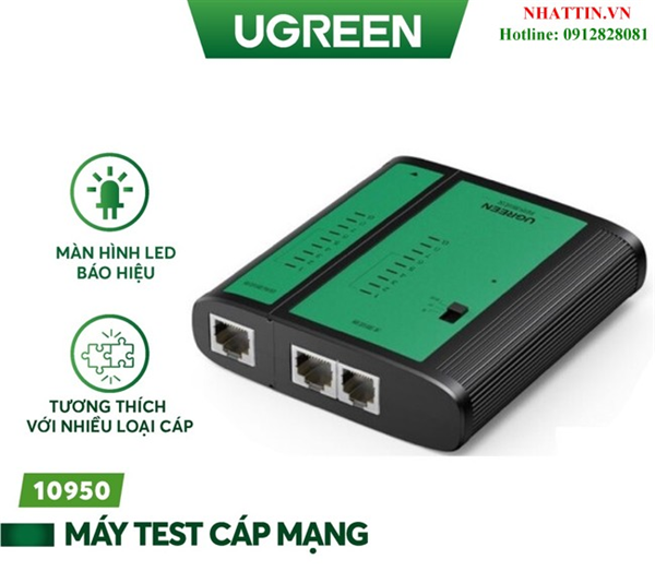 Thiết bị kiểm tra dây cáp mạng RJ45 và RJ11 Ugreen (10950)