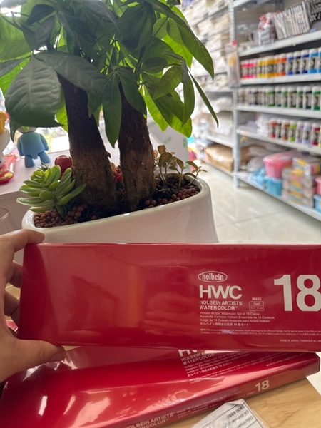 Bộ Màu nước holbein Artist 18 màu