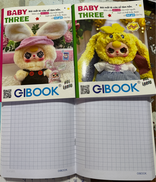 Tập GiBook LaBuBu ( 200 trang ) định lượng 80