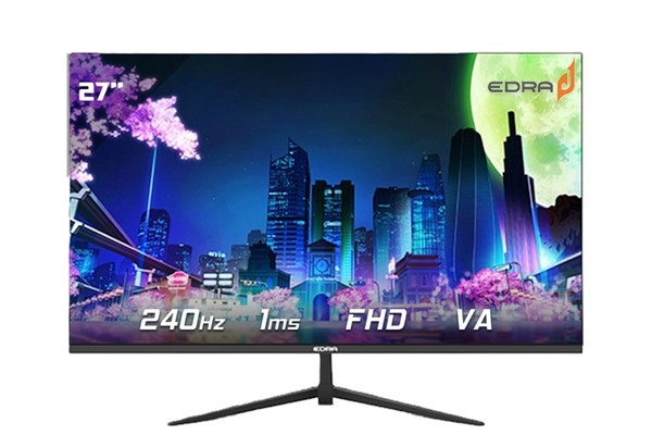 Màn Hình Gaming Fps Edra Egm27F240Va (27 inch/Fhd/Va/240Hz/1Ms/Phẳng)