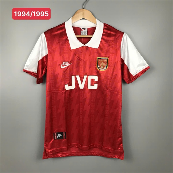 Áo bóng đá retro arsenal 1994/1995 vải Cotton Polyester - thời trang blockcore