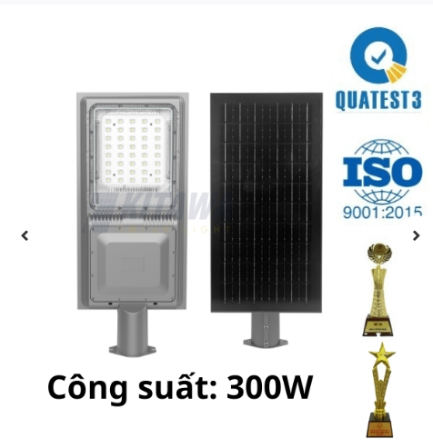 Đèn liền thể năng lượng mặt trời Kitawa 300w LT15.300