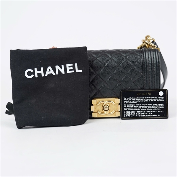 Túi Chanel Boy đen (29190578) sz20 (LTB) KG+