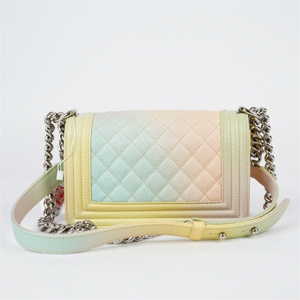 Túi Chanel Boy xanh hồng ombre (25369836) sz20 (LTB) KG+