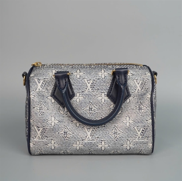 Túi LV Speedy xanh hoa trắng sz20 +