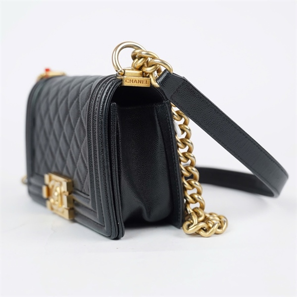 Túi Chanel Boy đen (29190578) sz20 (LTB) KG+