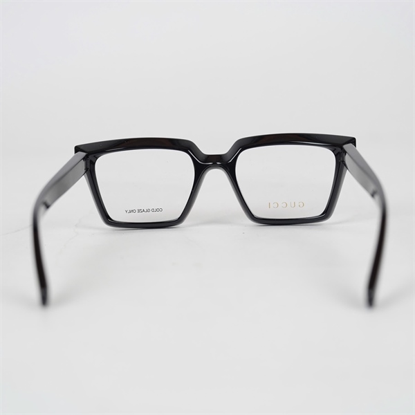 Kính GG đen mắt vuông trong suốt GG17250 001 (52-19-145) (PN) KG+