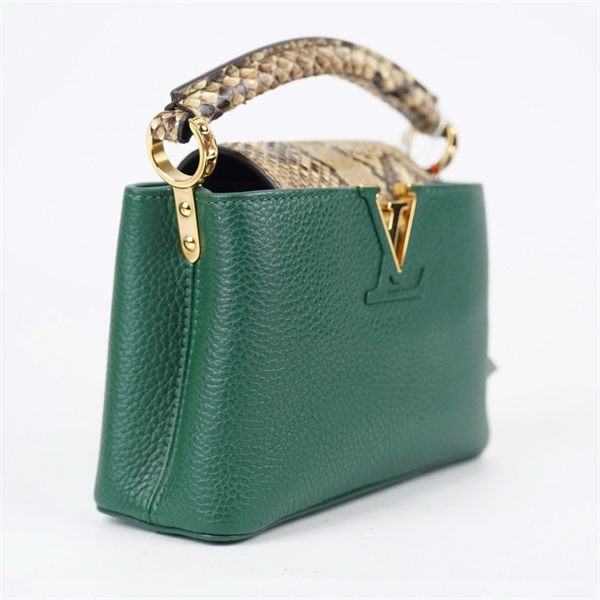 Túi LV Capu xanh quai da trăn sz20 (LTB) KG+