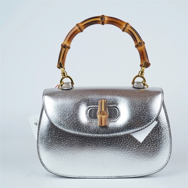 Túi GG Bamboo 1947 bạc 2 strap sz21 (BQ) KG+