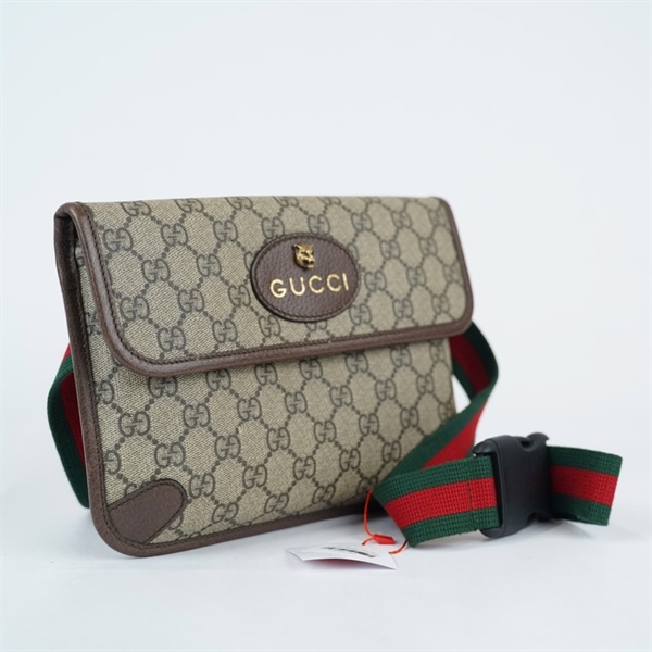 Túi GG đeo chéo xám (493930-203998) sz24 (BQ) KG+