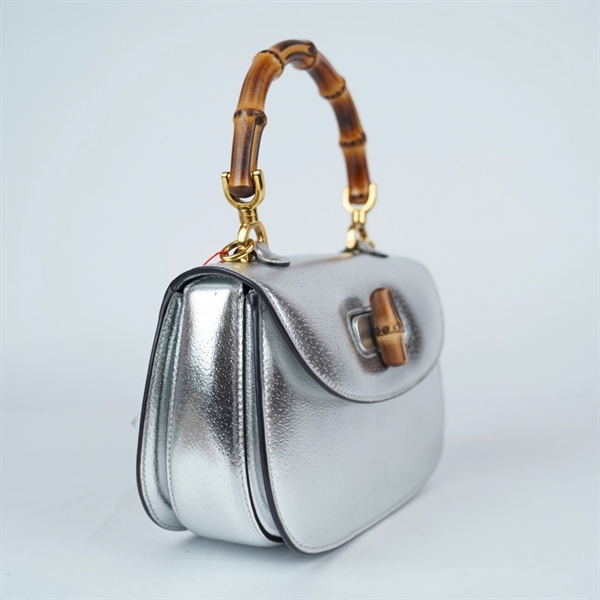 Túi GG Bamboo 1947 bạc 2 strap sz21 (BQ) KG+
