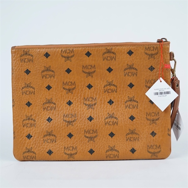 Túi MCM Clutch nâu sz28 (BQ) KG+