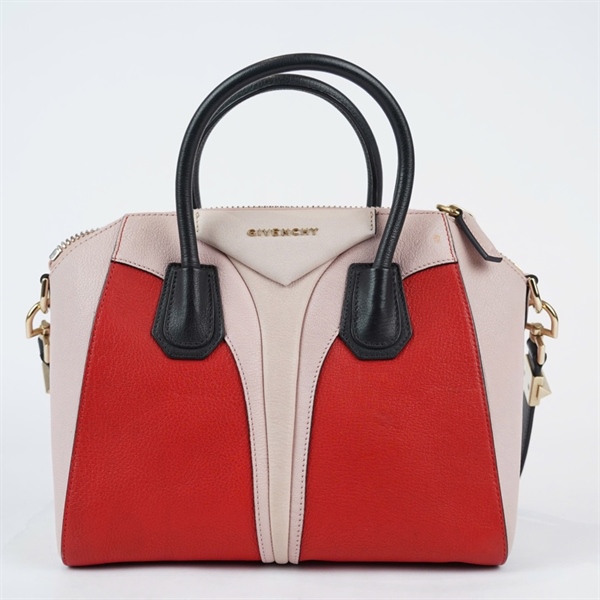 Túi Givenchy Handle đỏ phối hồng sz27 (BQ) KG+